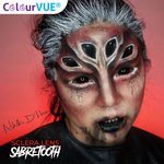 ColourVue Crazy šošovky Sklerálne - Sabretooth (2 ks polročné) - nedioptrické