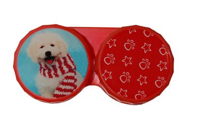 Ozdobné púzdro vianočné - Pes s šálom