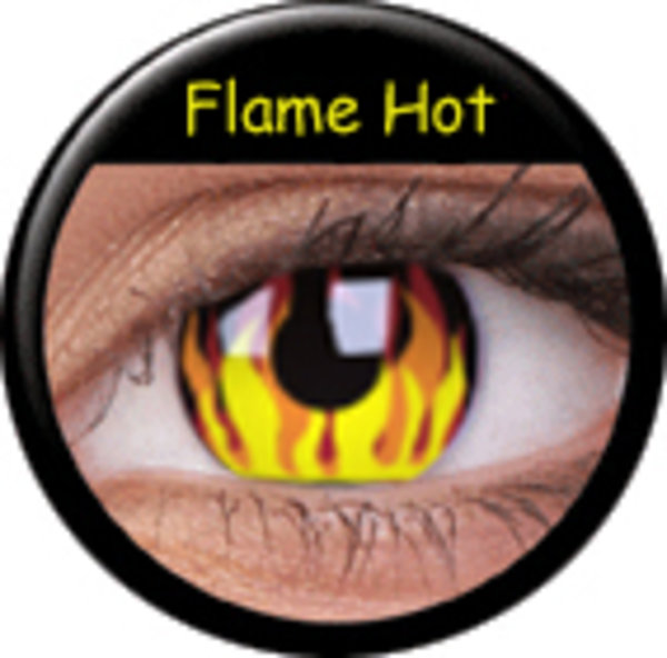 ColourVue Crazy šošovky - Flame Hot (2 ks ročné) - nedioptrické-poškodený obal