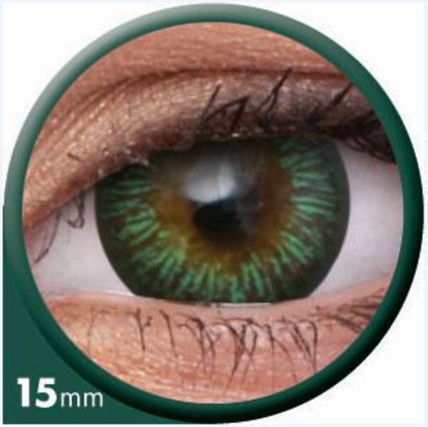 ColourVue Big Eyes - Enchanter Green (2 šošovky trojmesačné) - nedioptrické