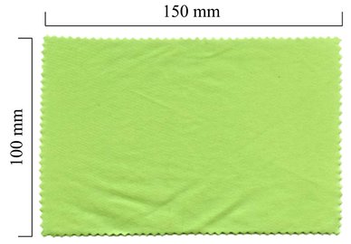 Handričku na okuliare z mikrovlákna jednofarebný - zelený 100x150