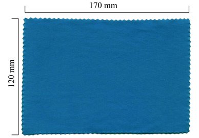 Handričku na okuliare z mikrovlákna jednofarebný - modrý 120x170